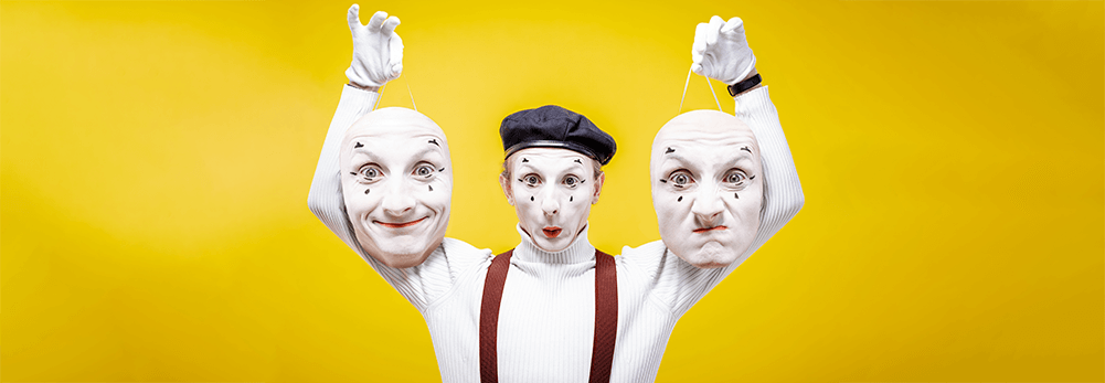 Mime different emotions