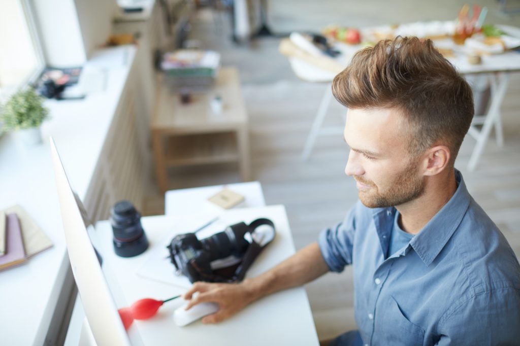 Photographer at Workplace