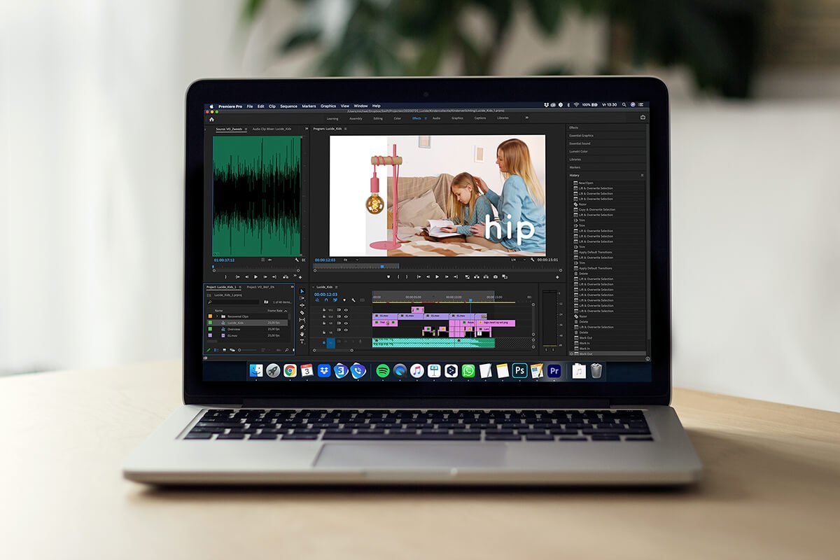 Montage productvideo