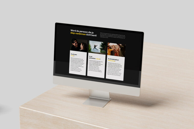 een mockup van een website gemaakt doos Swift marketing Agency