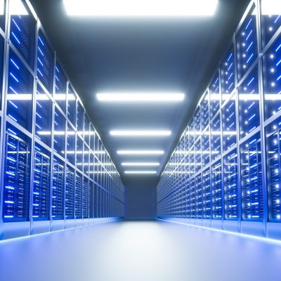 Server room interior in datacenter. 3D Render Server room interior in datacenter. 3D Render